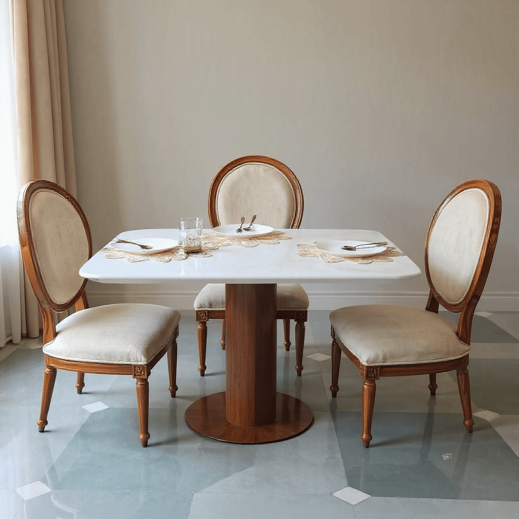 Custom 6-Seater Dining Table Set