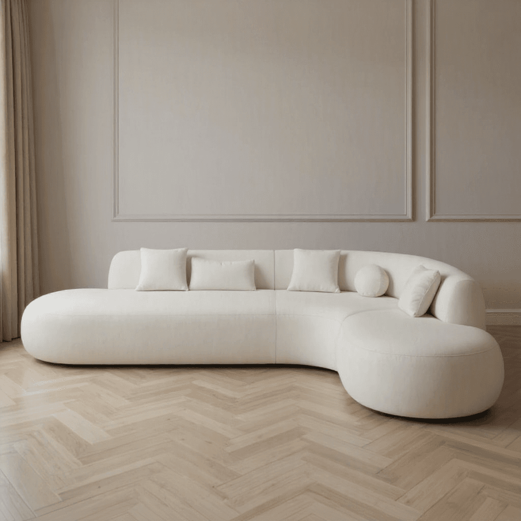 Custom 7-Seater Curved Sofa