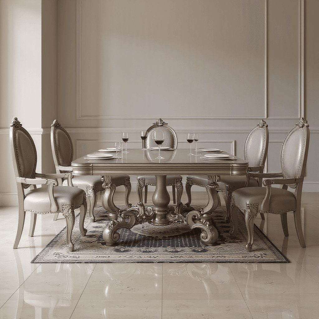 6 Seater Dining Table Set