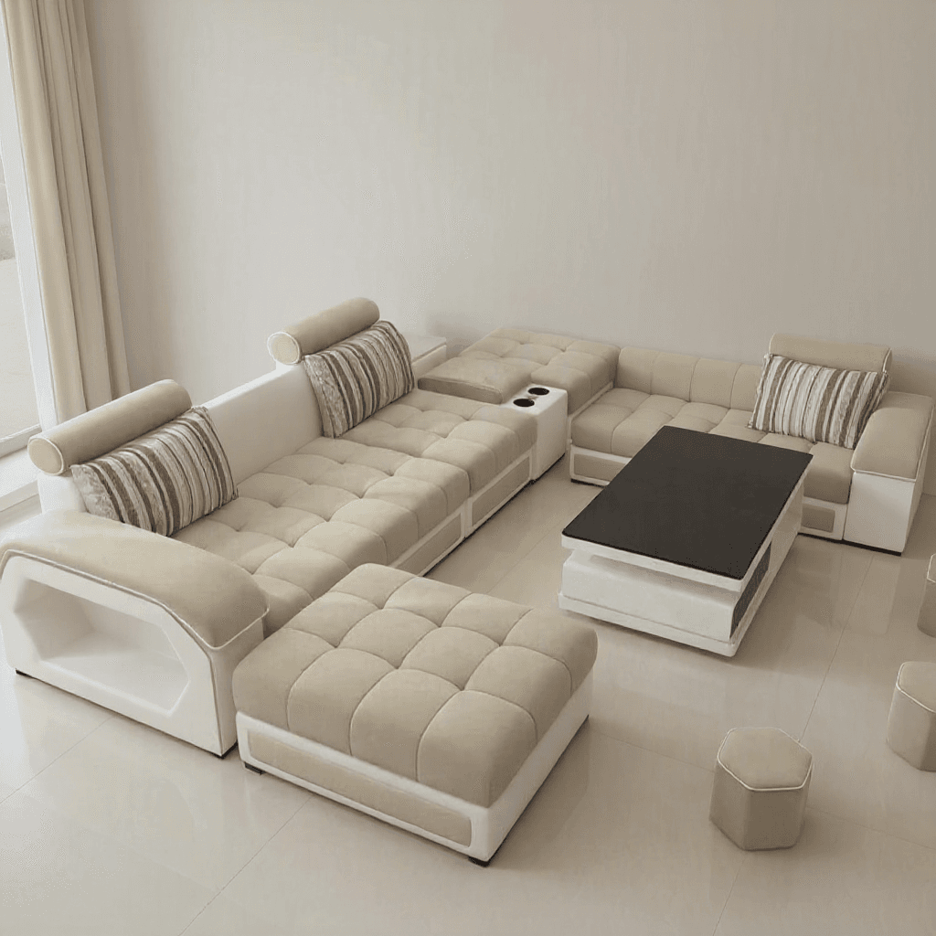 Custom 10-Seater Sectional Sofa Set