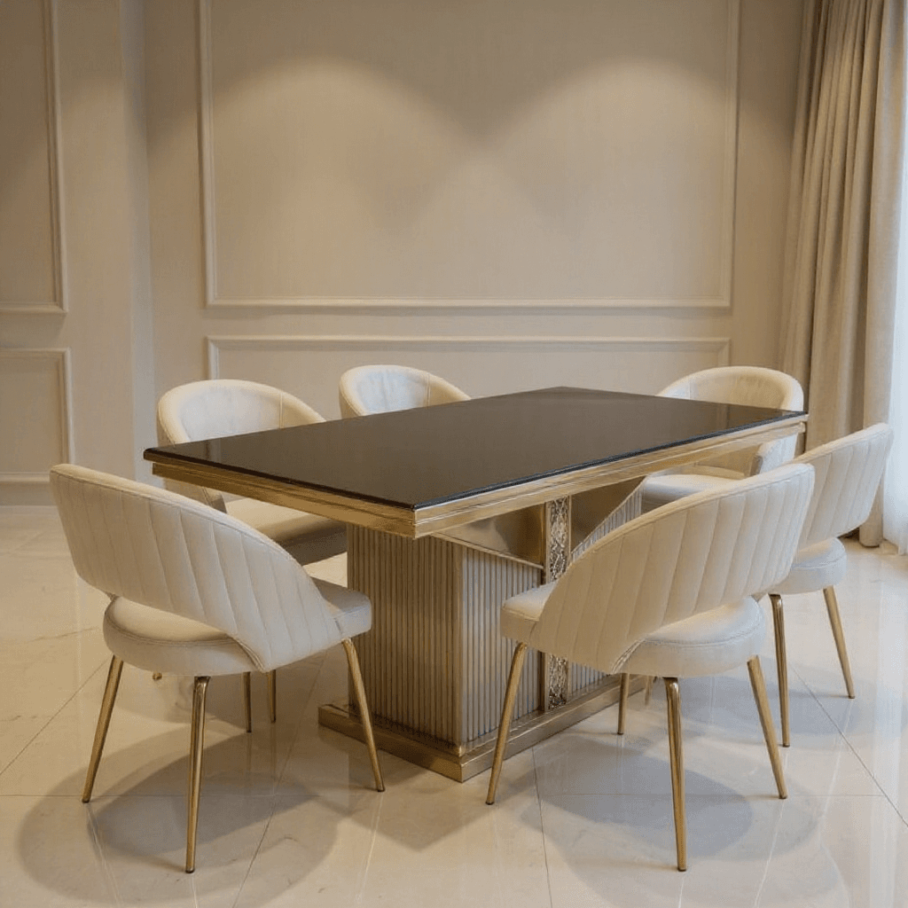 Custom Dining Table with Chairs