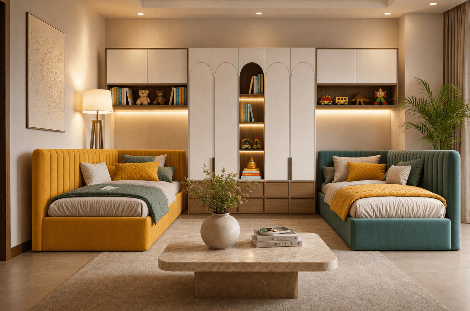 Custom Single Bed with Storage
