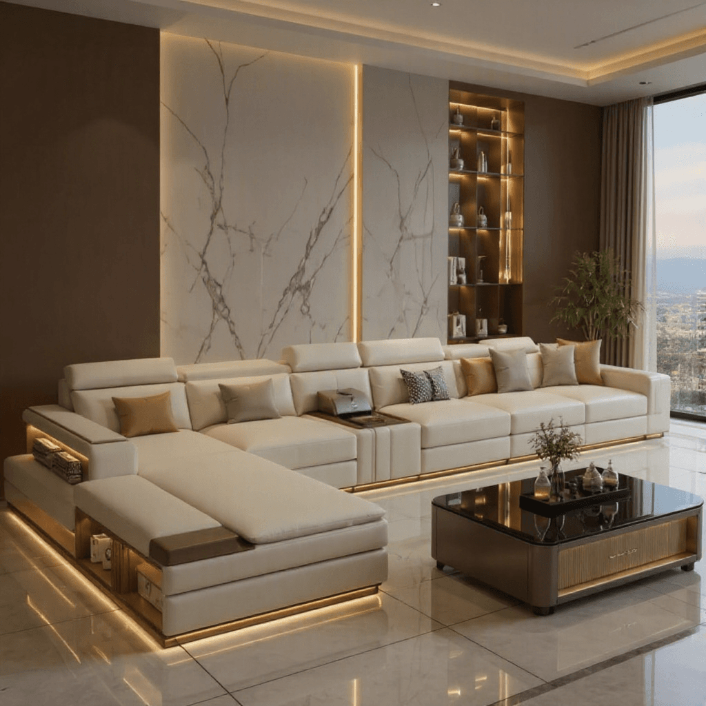 10-Seater U-Shaped Sofa