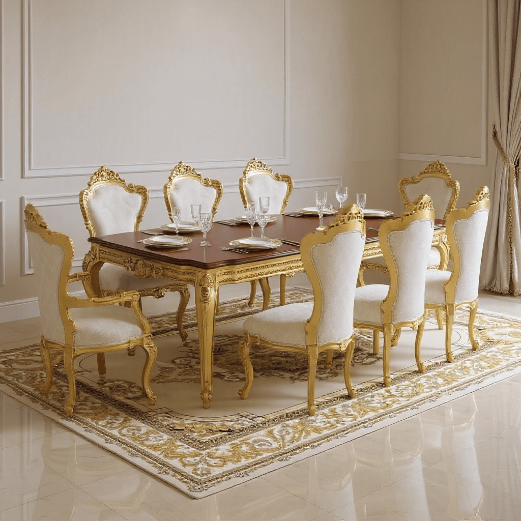 Custom 6 Seater Dining Table Set