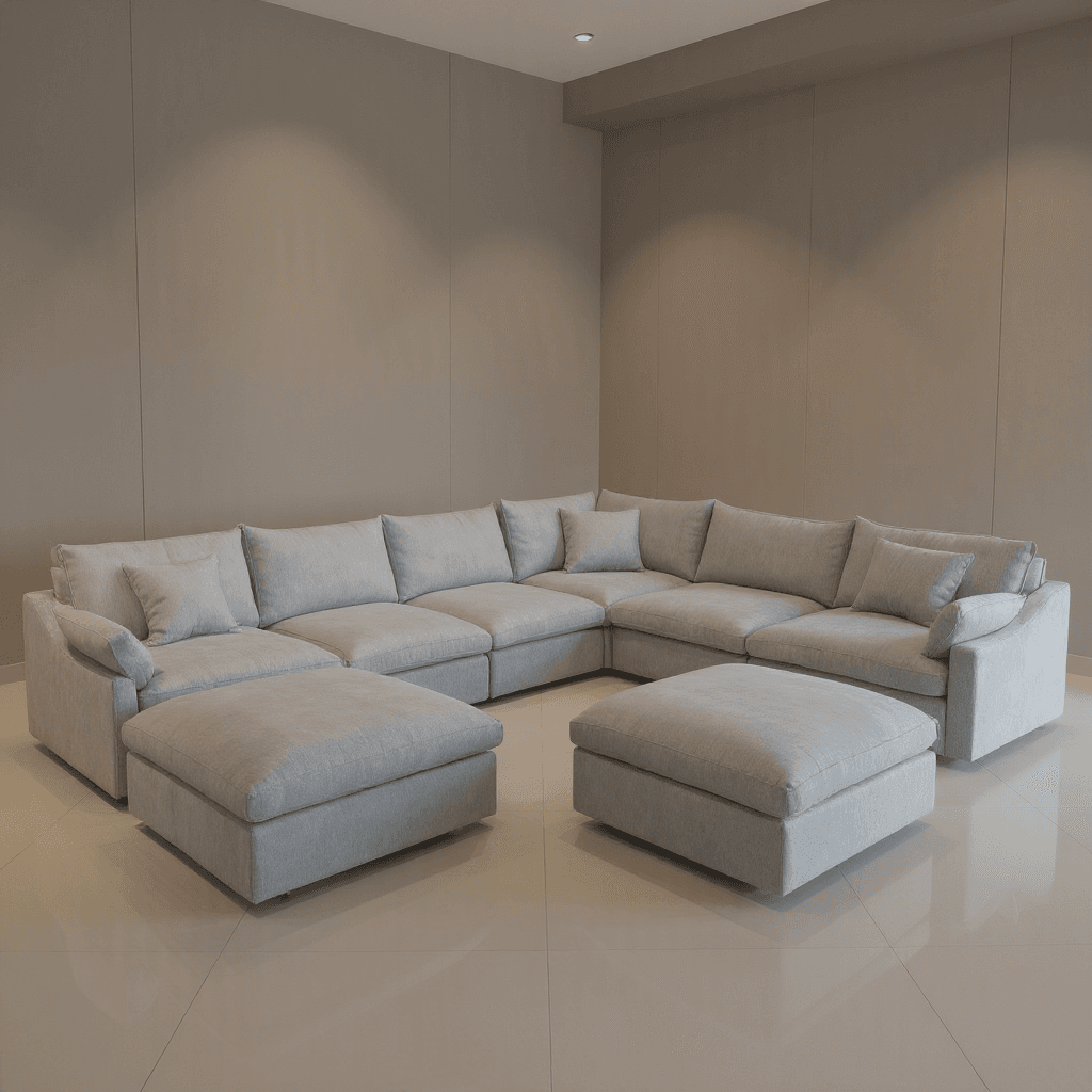 7 Seater L-Shape Sofa